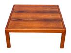 Vintage salontafel palissander coffee table 70's design, Gebruikt, 100 tot 150 cm, Vintage salontafel, Minder dan 50 cm