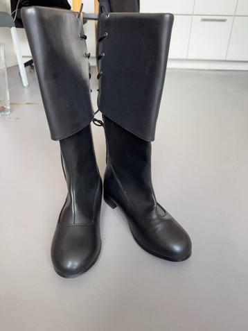 Woman Jack Sparrow Halloween Pirate Knee Boots – Black Faux  beschikbaar voor biedingen