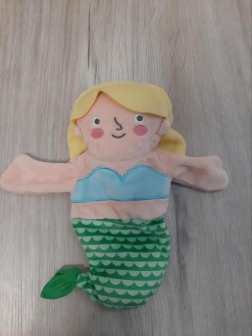 Knuffel handpop Hema zeemeermin meermin meisje K8035, Kinderen en Baby's, Speelgoed | Knuffels en Pluche, Zo goed als nieuw, Beer