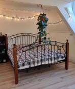 Mooi Auping bed + matras (180x200), Ophalen, Gebruikt, Bruin, Tweepersoons