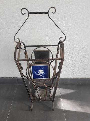 Vintage paraplubak h 67 - br 31,5 cm. Oud-meesters schilders beschikbaar voor biedingen