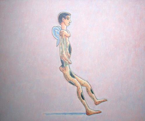 Arie van Geest.1948."Fallen Angel".Prachtig schilderij!, Antiek en Kunst, Kunst | Schilderijen | Modern, Ophalen