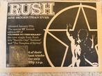 Paginagrote A4 advertentie RUSH Closer To The Heart release, Ophalen of Verzenden