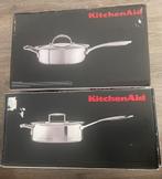 Kitchen Aid pannen, Nieuw, Ophalen of Verzenden, Rvs, Keramische plaat