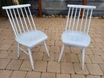 Twee houten stoelen, Ophalen, Gebruikt, Twee, Grijs