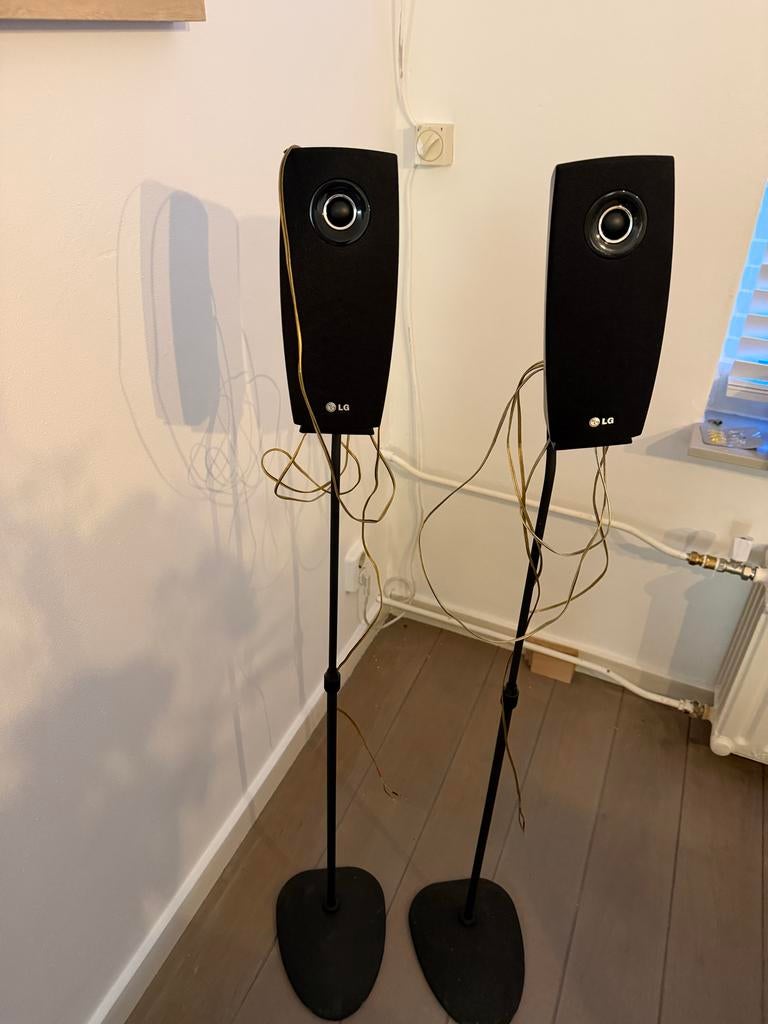LG Luidsprekers / Boksen met Standen, Gebruikt, Minder dan 60 watt, Front, Rear of Stereo speakers, Ophalen