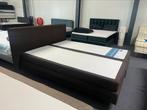 Auping original boxspring 180x210 inc matrassen evnt.Pullman, Bruin, 210 cm, Tweepersoons, Ophalen of Verzenden