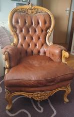Leren brocante fauteuil, Antiek en Kunst, Ophalen