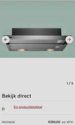 Nieuwe pelgrim Vlakschermkap, 60 cm breed SLK635RVS, Wandschouwkap, Recirculatie, Nieuw, Ophalen of Verzenden