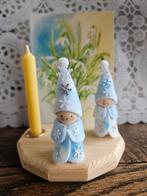 Steker#jaarring#winter#sneeuw#kabouter# wolvilt, Hobby en Vrije tijd, Vilt, Ophalen of Verzenden, Nieuw, Figuurtje(s), Wolvilt