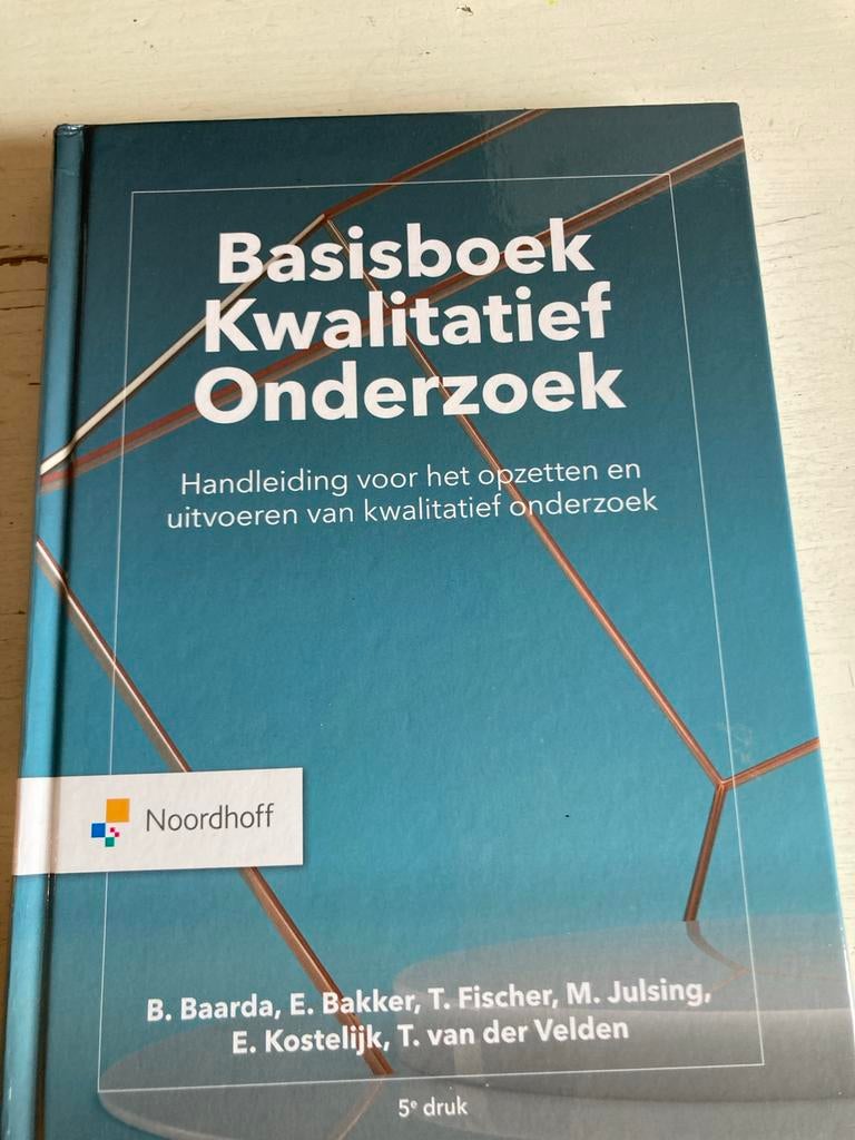 Basisboek Kwalitatief Onderzoek - Handleiding, Boeken, Ophalen of Verzenden, Gamma, Zo goed als nieuw, HBO