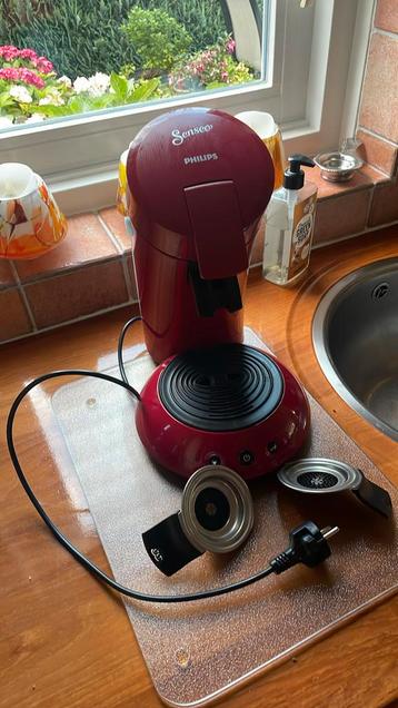 Nieuw Senseo Philips koffiezetapparaat bordeaux rood beschikbaar voor biedingen
