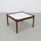 Vintage Salontafel Omkeerbaar blad, Ophalen, Gebruikt, 50 tot 100 cm, Vierkant