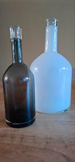 Pols Potten flessen /vazen, Wit, Ophalen of Verzenden, Minder dan 50 cm, Glas