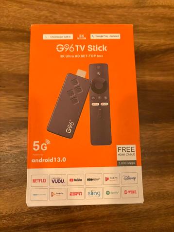 G96 TV Stick – 8K Ultra HD Android 13.0 5G WiFi & Bluetooth beschikbaar voor biedingen