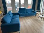 2x Moderne Elektrische Relaxbank Denim Z.G.A.N., Huis en Inrichting, Banken | Bankstellen, Tweepersoons, 75 tot 100 cm, Ophalen of Verzenden