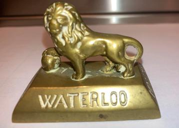 Beeldje Messing Leeuw Waterloo XVIII Juin MDCCCXV beschikbaar voor biedingen