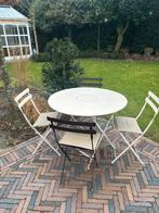Complete FERMOB Bistro set, Ophalen, Gebruikt, Metaal, Inklapbaar