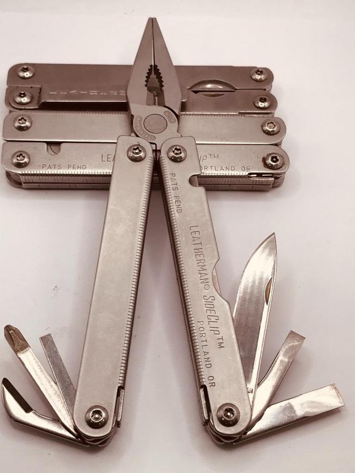 RARE Leatherman SIDECLIP Multi-tool (Retired) Clip USED, Caravans en Kamperen, Kampeergereedschap, Gebruikt, Ophalen of Verzenden
