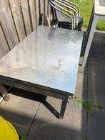 IJzer tafeltje, Tuin en Terras, Tuintafels, Ophalen of Verzenden, Zo goed als nieuw, Rond, Metaal