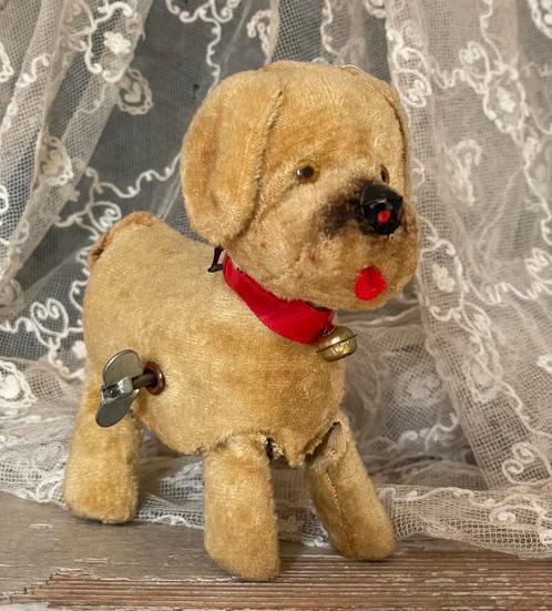 Brocante oud loop hondje incl sleutel, Antiek en Kunst, Curiosa en Brocante, Ophalen of Verzenden