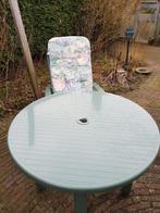Tuinset Hartman ronde tafel met 3 stoelen, Tuin en Terras, Tuinset, Kunststof, Gebruikt, Ophalen