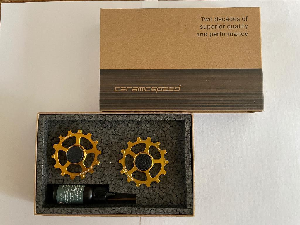 Ceramicspeed Derailleurwielen Goud, Sram, Eagle, Eagle Axs., Fietsen en Brommers, Fietsonderdelen, Nieuw, Derailleur of Ketting