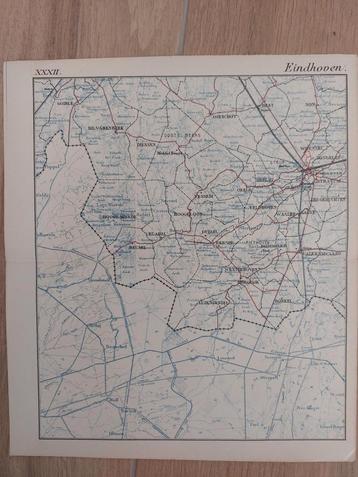 32 Eindhoven Valkenswaard Hilvarenbeek Oirschot litho 1885 beschikbaar voor biedingen