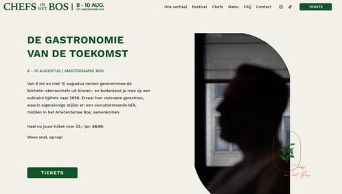 Chefs in het bos - 08-08-2025, Tickets en Kaartjes, Evenementen en Festivals, Twee personen