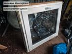 Kunststof Draai-Kiep Raam, Ophalen, Gebruikt, 80 tot 100 cm, Overige typen