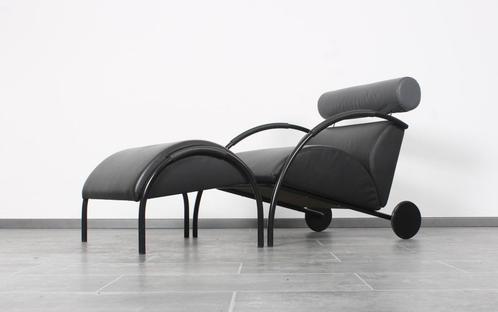 Leren Zyklus Loungestoel + Hocker Van Peter Maly Voor Cor, Huis en Inrichting, Fauteuils, Gebruikt, Hout, Kunststof, Leer, Metaal