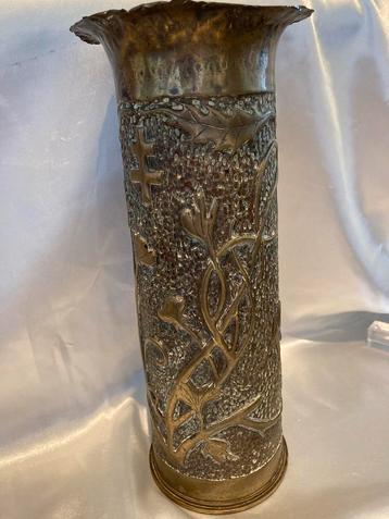 Trench Art Artillerie Huls Vaas 1914-18 beschikbaar voor biedingen