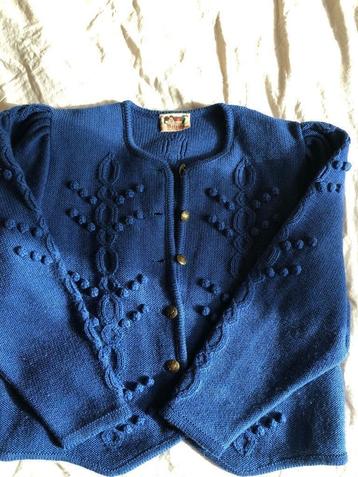 Astrifa Oostenrijk prachtig vintage vest 80s mt L wol beschikbaar voor biedingen