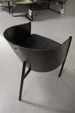 10 x eetkamerstoel Driade Costes hout leer zwart design, Huis en Inrichting, Stoelen, Ophalen, Zwart, Vijf, Zes of meer stoelen