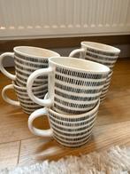 6 Blokker mokken met streepjes, Ophalen of Verzenden