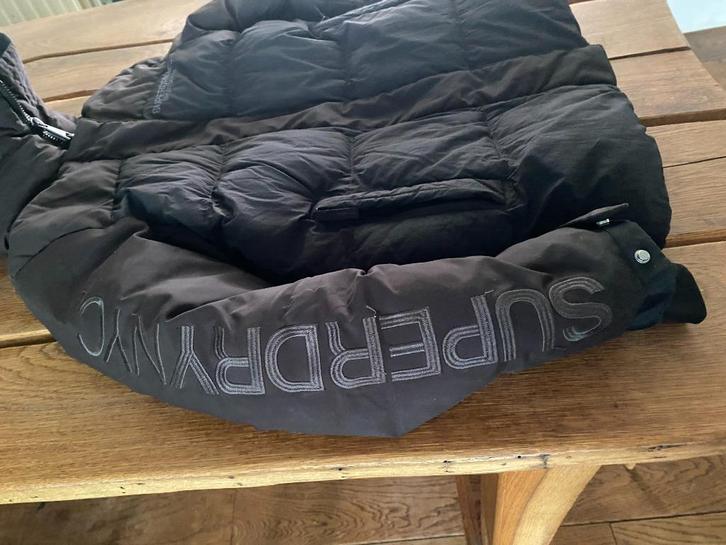 superdry winter jas dames mt S, Kleding | Dames, Jassen | Winter, Zo goed als nieuw, Maat 36 (S), Zwart, Ophalen of Verzenden
