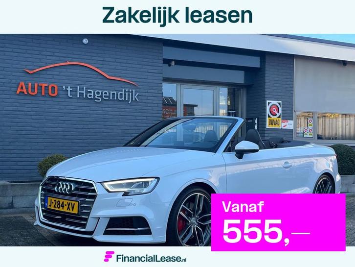 Audi A3 Cabriolet 2.0 TFSI S3 quattro virtual 19" JD 390pk, Auto's, Audi, Bedrijf, Lease, Financial lease, A3, ABS, Achteruitrijcamera