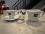 Buscaglione cappuccino en espresso kopjes, Overige materialen, Ophalen of Verzenden, Zo goed als nieuw, Overige stijlen