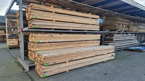 Balkhout constructiehout balken badding geschaafd ( 191 ), Doe-het-zelf en Verbouw, Hout en Planken, Gebruikt, Balk, Vuren, 300 cm of meer
