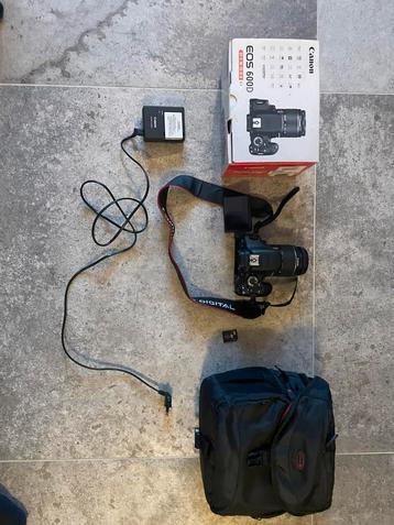  Canon 600D + 18-55mm + Tas + 32GB SD | Complete Set beschikbaar voor biedingen