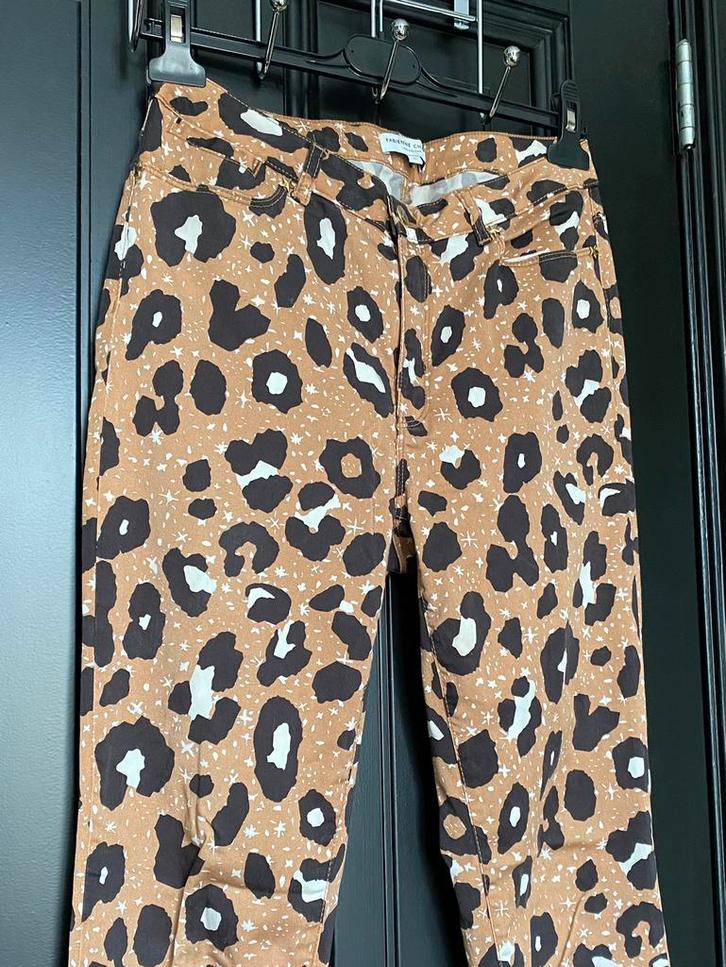 Fabienne Chapot luipaard Leopard Print Broek Maat 29 (38/M), Kleding | Dames, Broeken en Pantalons, Zo goed als nieuw, Maat 38/40 (M)