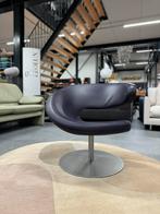 Stokke Variër Peel Club draai fauteuil paars leer