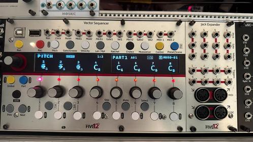 Five12 Vector sequencer +Jack expander eurorack module, Muziek en Instrumenten, Soundmodules, Gebruikt, Overige merken, Ophalen of Verzenden