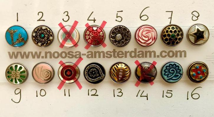 NOOSA chunks: 3 of meer GEEN VERZENDKOSTEN, Sieraden, Tassen en Uiterlijk, Bedels, Zo goed als nieuw, Overige merken, Overige materialen