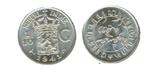 Nederlands Indië Ned 10 cent 1942 S Zilver Munt c-71 jdu Eve, Postzegels en Munten, Munten | Nederland, Zilver, Koningin Wilhelmina