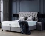 Opbergboxspring Opera Grijs Incl Matras & Topper Dreambedden, Nieuw, Grijs, 180 cm, Ophalen of Verzenden