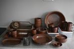 Mepal vintage retro bruin buiten servies 4 personen, Ophalen, Gebruikt