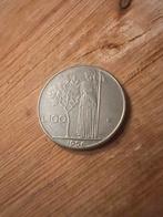100 Lire Italië 1956, Postzegels en Munten, Ophalen of Verzenden, Italië, Losse munt