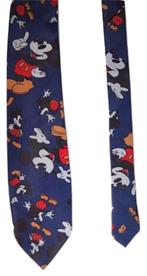 NIEUWE MICKEY MOUSE zijden stropdas, stropdassen, Nieuw, Mickey Mouse, Met patroon, Blauw