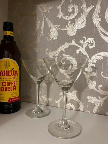 2 cocktailglazen | espresso martini glazen beschikbaar voor biedingen